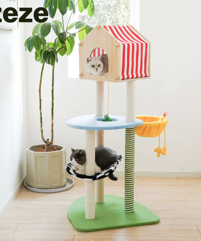 ZeZe Farm Cat Condo Cat Tree