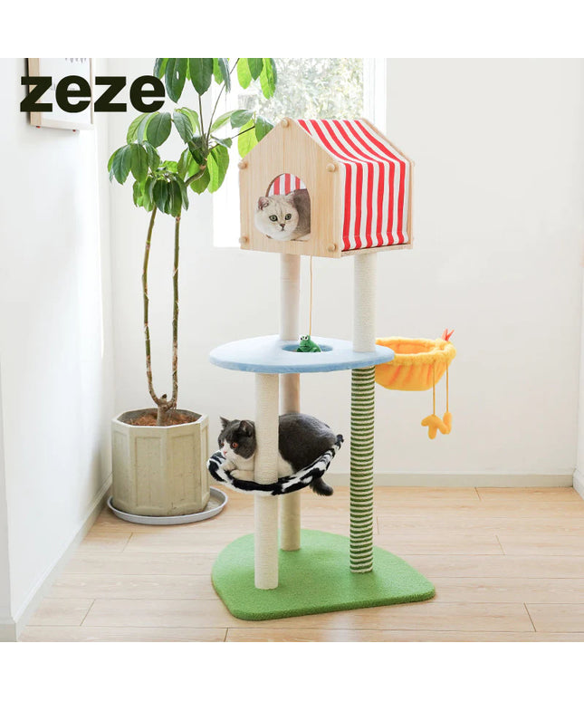 ZeZe Farm Cat Condo Cat Tree