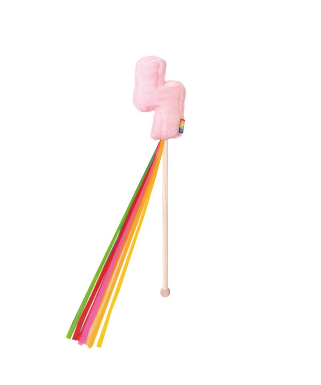 PurLab Rainbow Lightning Cat Wand with Catnip
