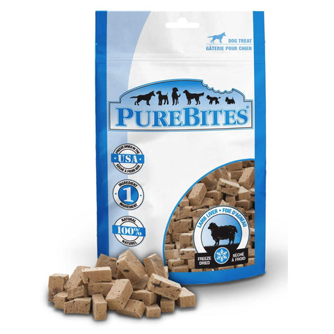 PureBites Freeze Dried Dog Treats-Lamb Liver 45g