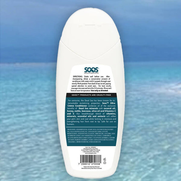 SOOS Natural Dead Sea Ultra Crème Pet Conditioner For Dogs & Cats