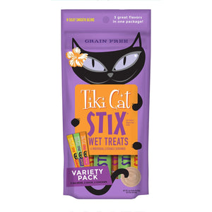 Tiki Cat® Stix™ Soft Treat 多种包装（每袋 6 个）