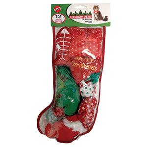 Spot Holiday Cat Toy Stocking 12PC (Large)