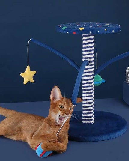 ZeZe Galaxy Series Cat Scratcher Poll and Toy
