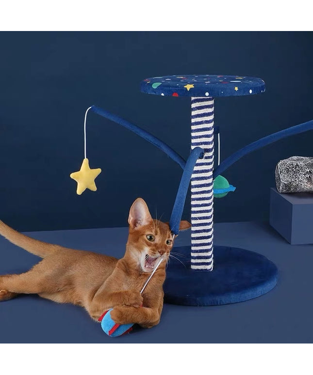 ZeZe Galaxy Series Cat Scratcher Poll and Toy
