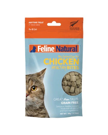 Feline Natural Chicken Healthy Bites Cat Treats - 50g