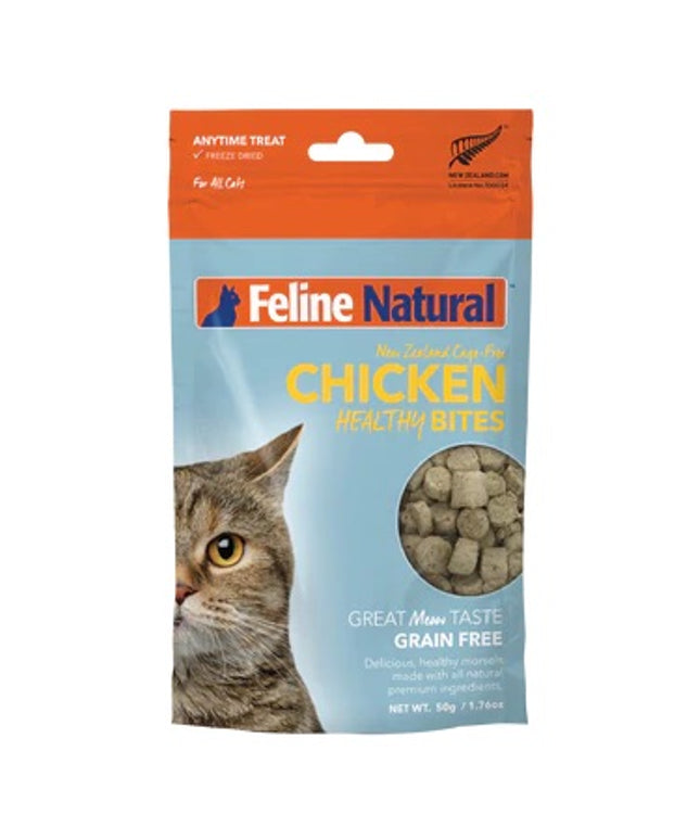 Feline Natural Chicken Healthy Bites Cat Treats - 50g