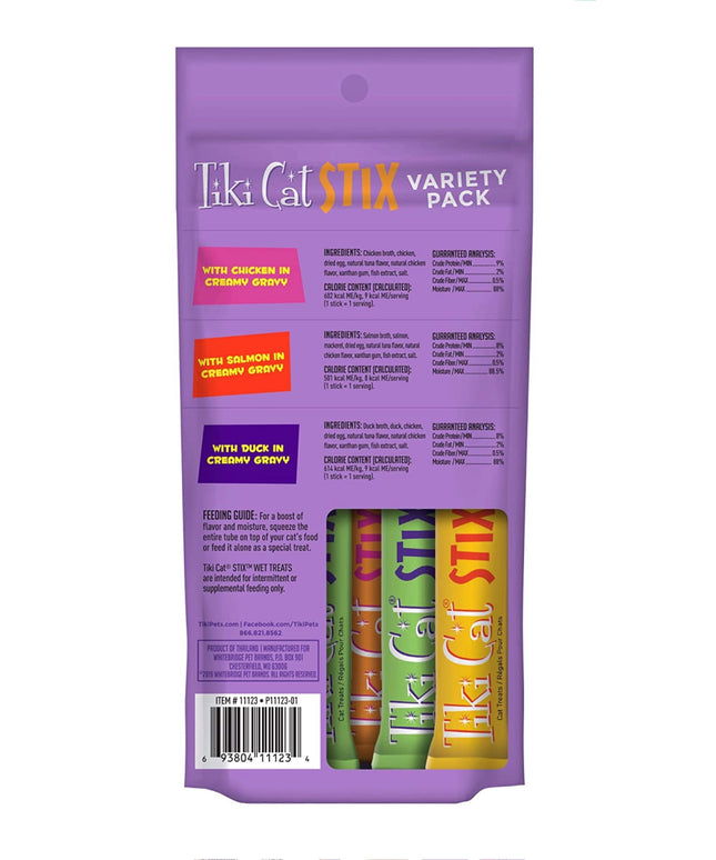 Tiki Cat® Stix™ Soft Treat Variety Pack (6 per pouch)