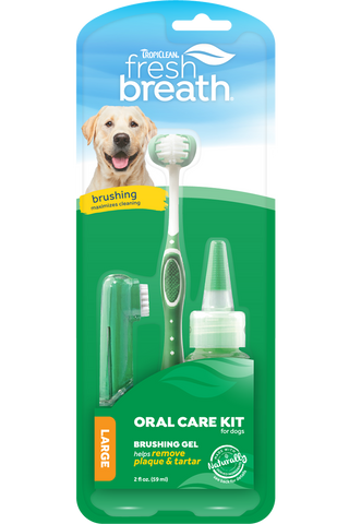 Tropiclean Fresh Breath Oral Care Kit for Large Dogs