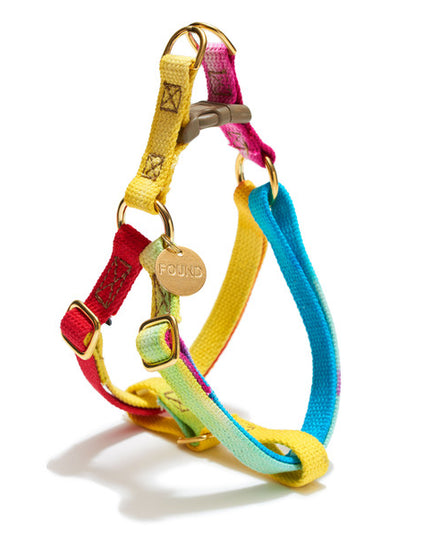 Found My Animal PRISMATIC COTTON CAT & DOG HARNESS