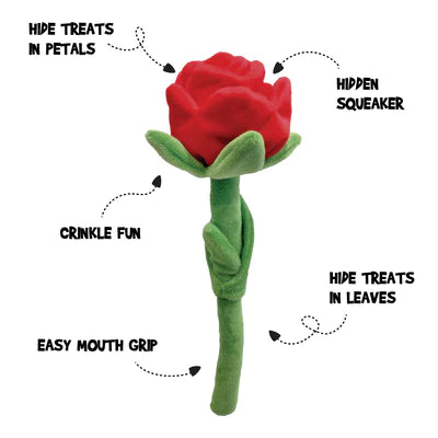 foufouBrands Foufit Florals Hide 'n Seek Plush Roses Fun Dog Toys, Val Furever Pets - Salon and Boutique foufouBrands Foufit Florals Hide 'n Seek Plush Roses Fun Dog Toys, Val Furever Pets - Salon and Boutique