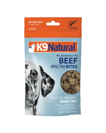 K9 Natural Beef Healthy Bites Dog Treats (50g)