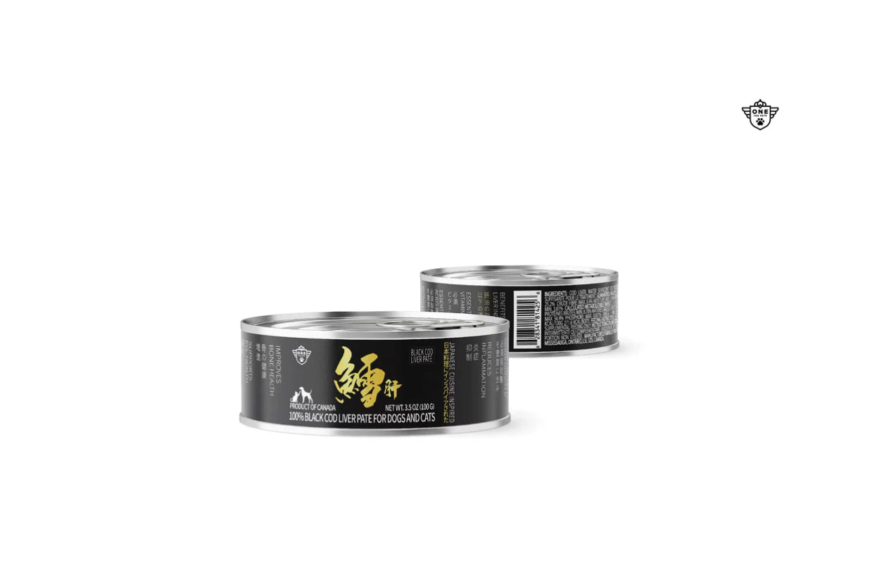 100% Canadian Black Cod Liver Pate for Dogs and Cats