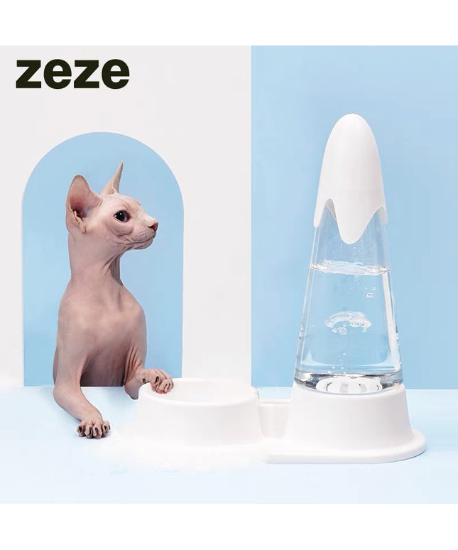 ZeZe Pet Water Bowl Snow Mountain Shaped