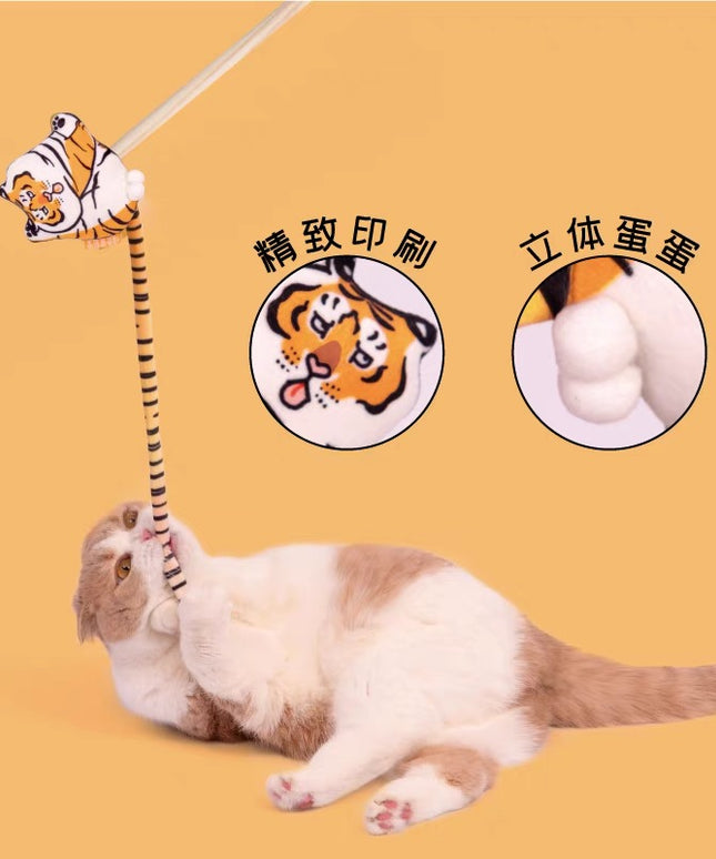 PurLab Tiger Cat Wand with Catnip