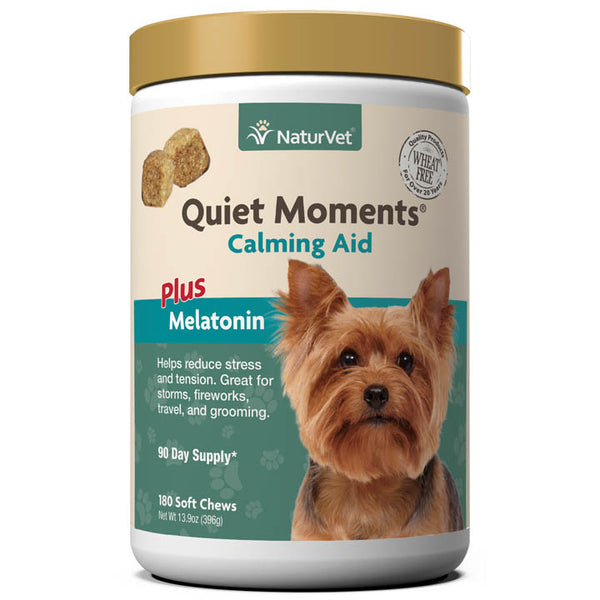 NaturVet Quiet Moments® Dog Soft Chews with Melatonin 70ct