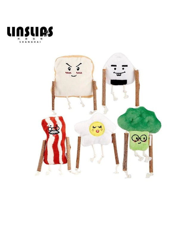 LINSLINS Cat Silvervine Toy, Breakfast series