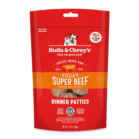 Stella and Chewy’s Stella’s Super Beef Freeze-dried Raw Dinner Patties