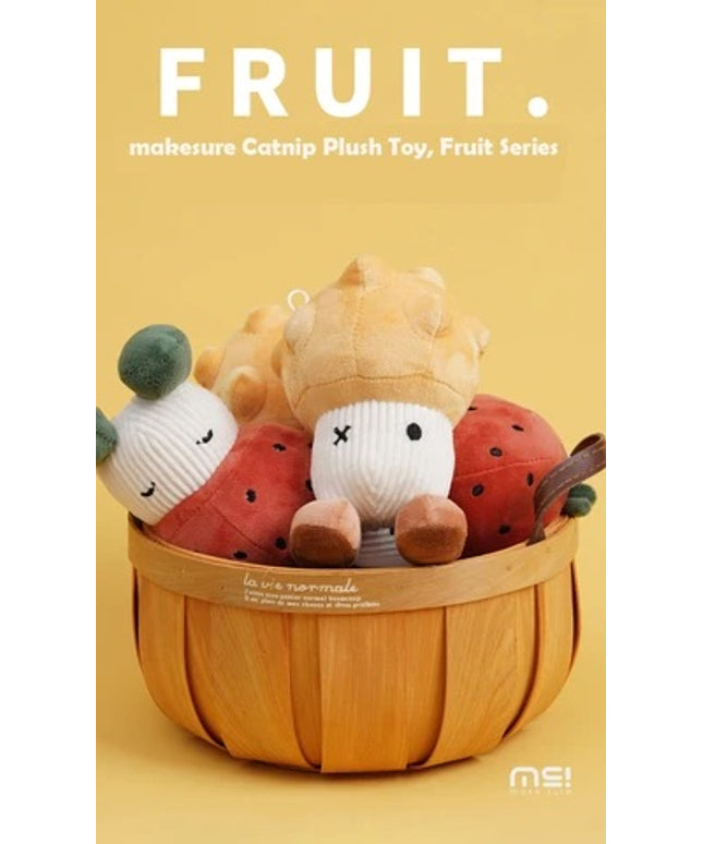Makesure Catnip Plush Toy for Cats, Fruit Series