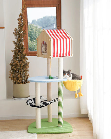 ZeZe Farm Cat Condo Cat Tree
