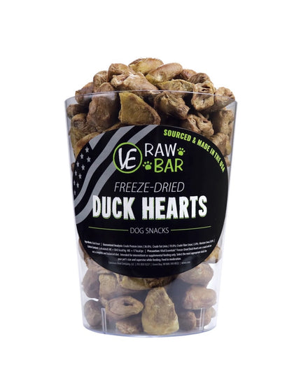 VE Raw Bar Duck Hearts Freeze-Dried Snack