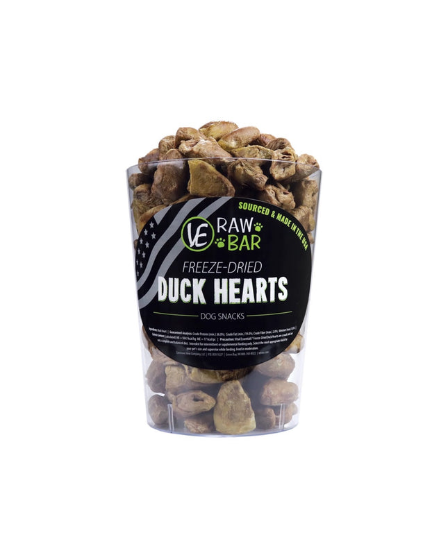 VE Raw Bar Duck Hearts Freeze-Dried Snack