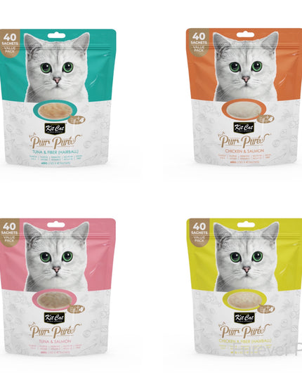 KitCat Purr Puree Value Pack - 40*15g (4 Flavours)