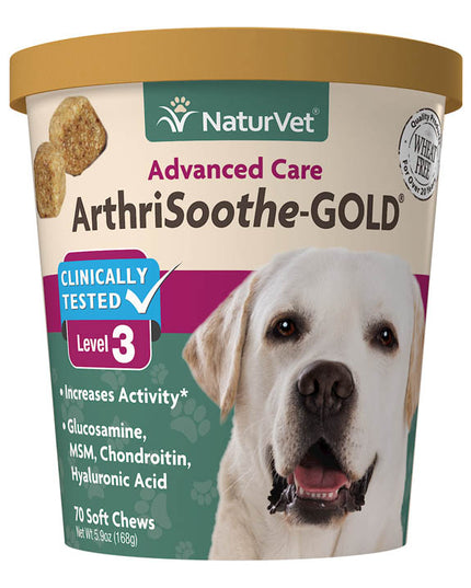 NaturVet ArthriSoothe-GOLD® Advanced Care Soft Chews - 2 Size