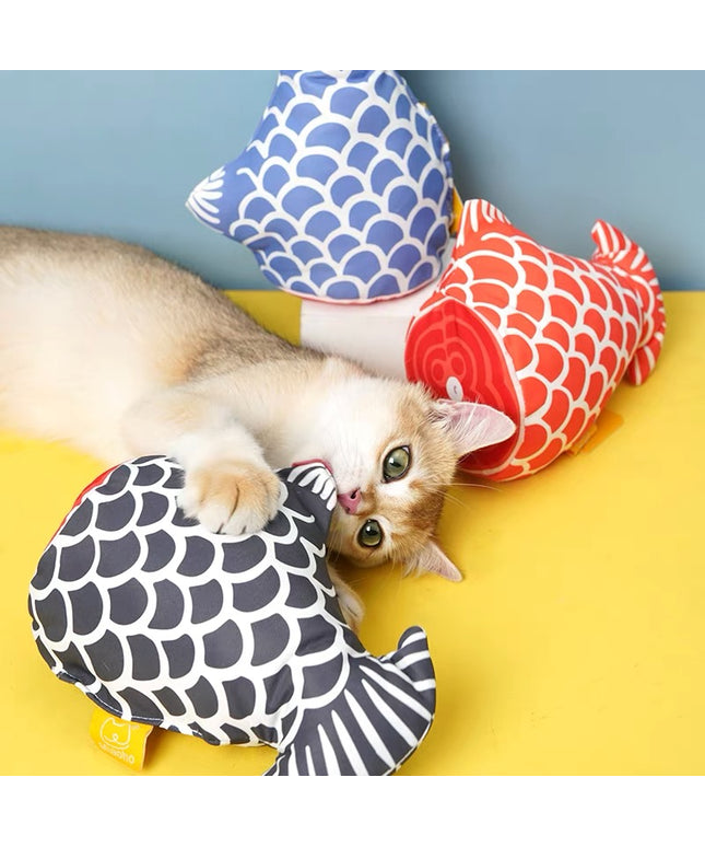 Miaoho Fish Cat Toy with Catnip