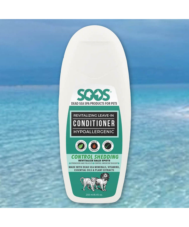 SOOS Natural Dead Sea Hypoallergenic Revitalizing Leave-In Pet Conditioner