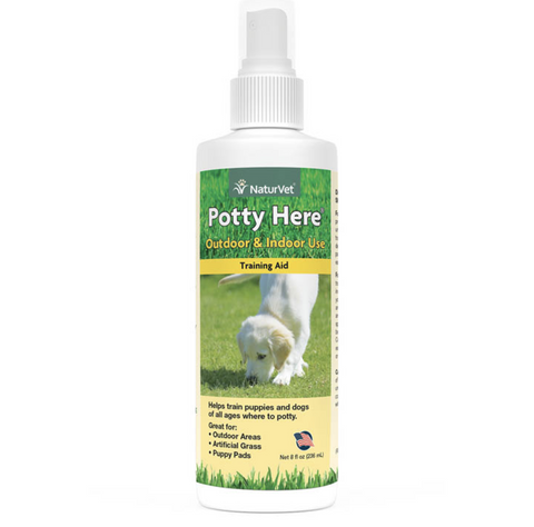 NaturVet Potty Here Spray for Outdoor and Indoor Use 236ml