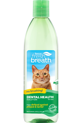Tropiclean Fresh Breath Dental Health Solution for Cats (473mL)