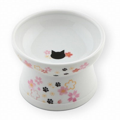 Necoichi Raised Cat Food Bowl (SAKURA2021 Limited Edition)