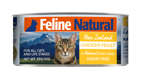 Feline天然猫粮罐头 85g/ 185g （7种口味可选）*买12个同号送1个！