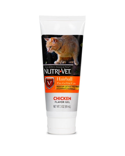 Nutri-Vet Hairball Paw-Gel Chicken Flavour - 3oz