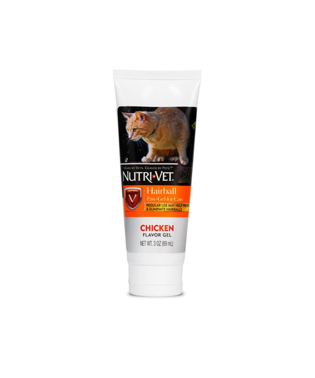 Nutri-Vet Hairball Paw-Gel Chicken Flavour - 3oz