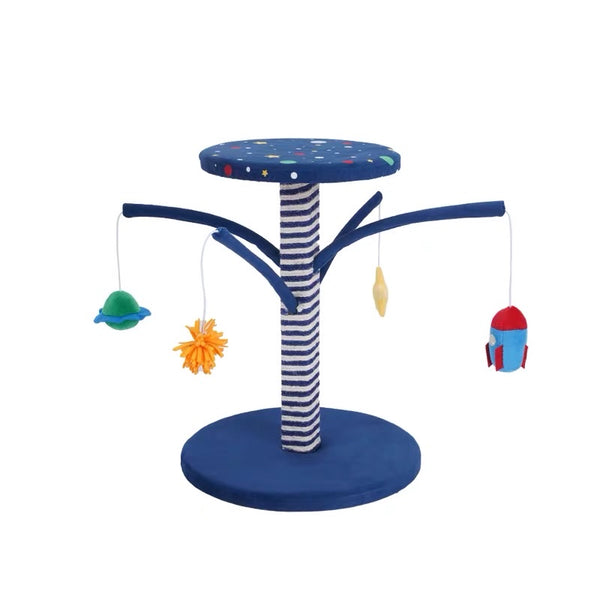 Zeze Galaxy Series Cat Scratcher Poll and Toy