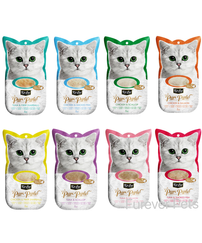 KitCat Purr Puree Liquid Cat Treat - 4*15g (8 Flavours)