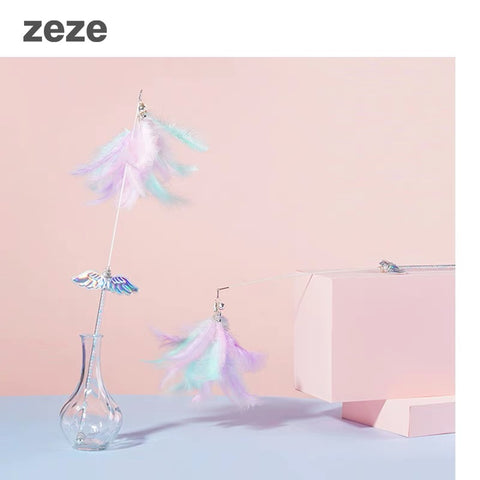 Zeze Feather Cat wand