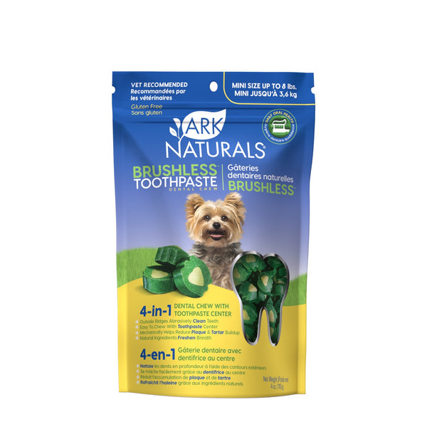 ARK Natural Brushless Toothpaste Dental Chew for Dogs