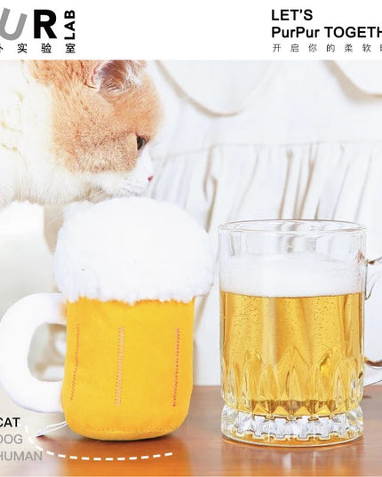 PurLab Beer Cat Toy with Catnip
