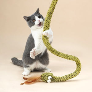 ZEZE Forest Snake Tease Wand Cat Toy