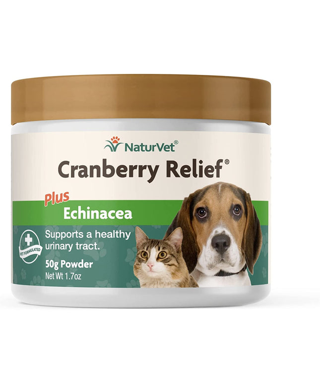 NaturVet Cranberry Relief Plus Echinacea for Pets - 50g/1.7oz