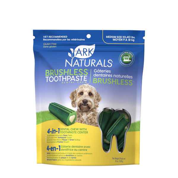 ARK Natural Brushless Toothpaste Dental Chew for Dogs
