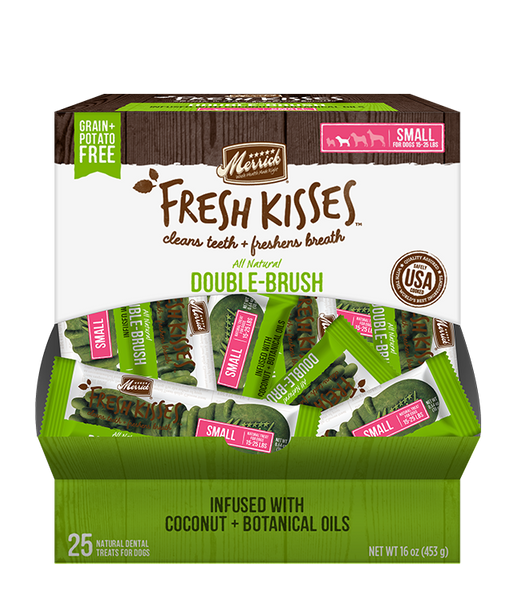 Merrick Fresh Kisses 椰子油 - 适用于小型犬（15-25 磅）