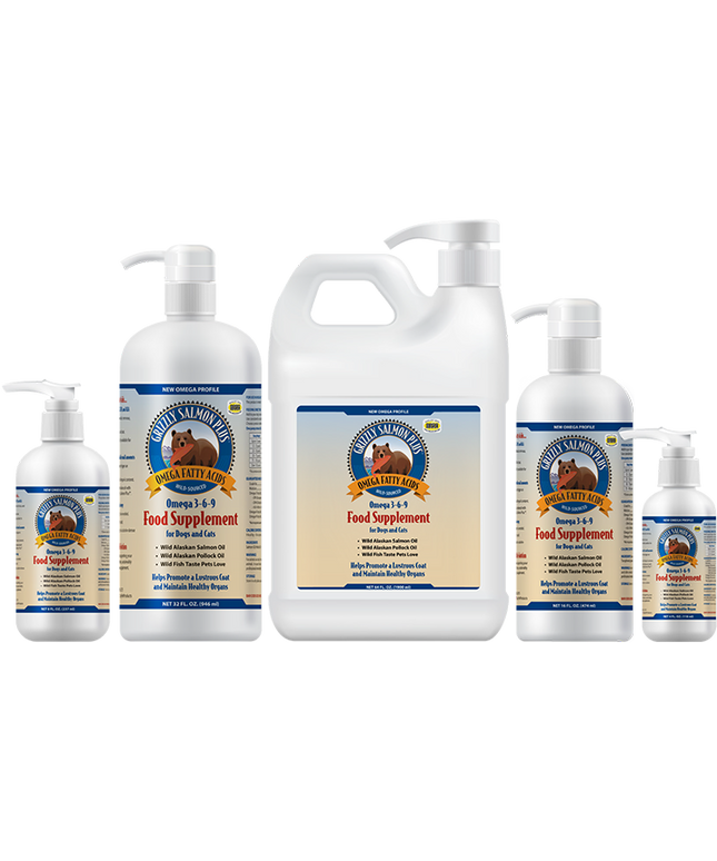 Grizzly Pet Products Omega Salmon Plus™ Supplement for Pets - 3 Size
