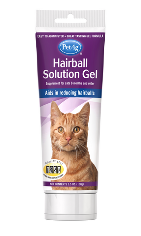 PetAg Hairball Solution Gel Supplement for Cats 3.5oz