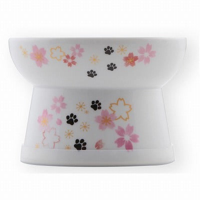 Necoichi Raised Cat Food Bowl (SAKURA2021 Limited Edition)