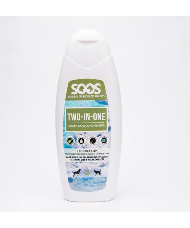 SOOS Natural Dead Sea Two-In-One Pet Shampoo & Conditioner