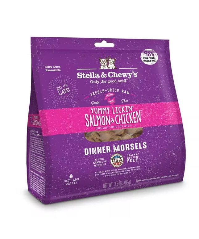 Stella and Chewy's Yummy Lickin’ Salmon & Chicken Freeze-Dried Raw Dinner Morsels